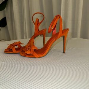 Orange High Heel Sandals